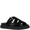 CLARKS  WOMENS  SANDAL - BLACK SUEDE